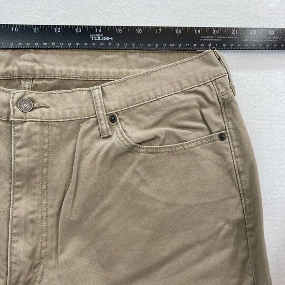 Levi's 502 Pants Mens 40x30 Regular Taper Brown Stretch Fabric Low Rise Chino‎ - Picture 7 of 13